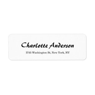 Etiqueta Profesional minimalista de la caligrafía creativa