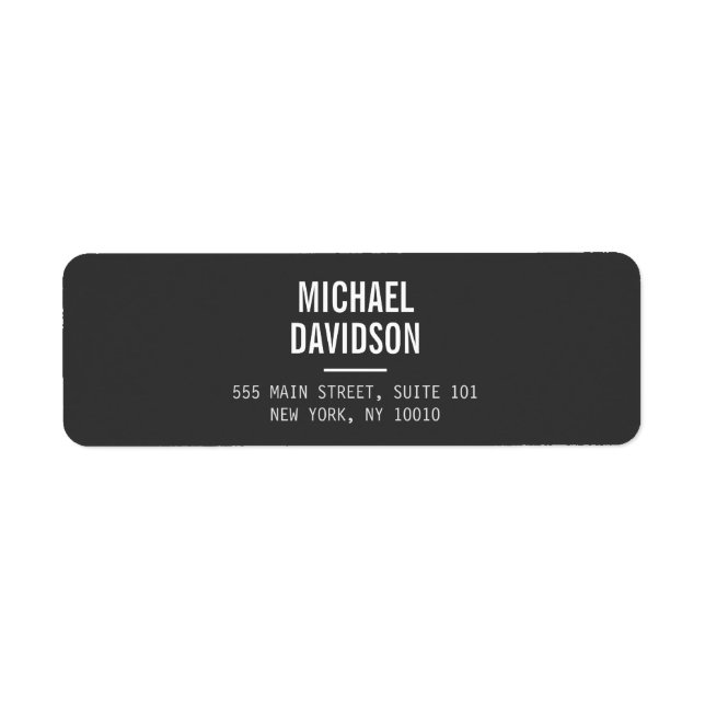 ETIQUETA PROFESIONAL MODERNO Nº 4 (Frente)