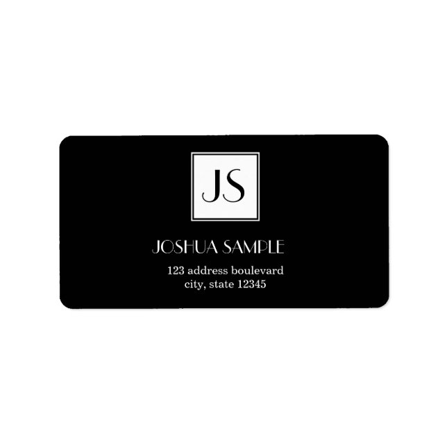 Etiqueta Profesionalmente simple (Frente)