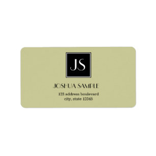 Etiqueta Profesionalmente simple