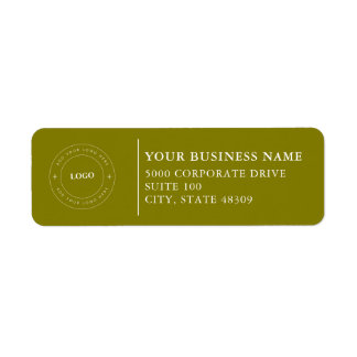 Etiqueta  Professional Business Logo  Return Address Label