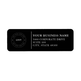 Etiqueta  Professional Business Logo  Return Address Label