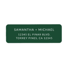 Etiqueta Profundo Serif Decorativo Agradecimiento de Boda