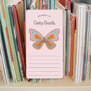 Etiqueta propiedad de Boho Butterfly