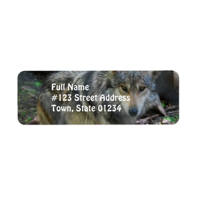 Etiqueta Prowling Wolf Mailing Labs (Frente)