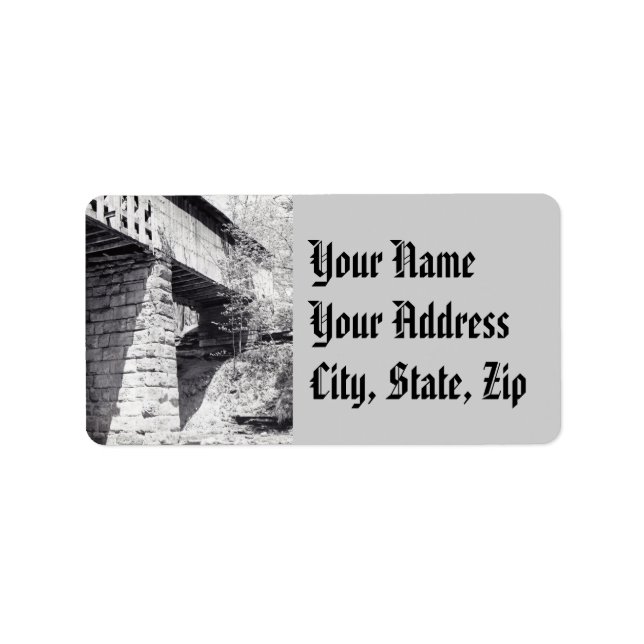 Etiqueta Puente cubierto (Frente)