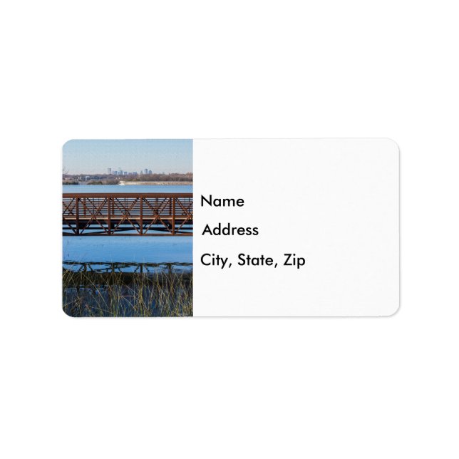 Etiqueta Puente en Rock Blanco (Frente)