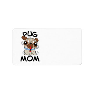 Etiqueta Pug Mom