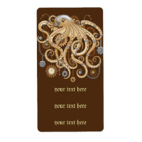 Pulpo Steampunk Retro Fantasía Mecánica