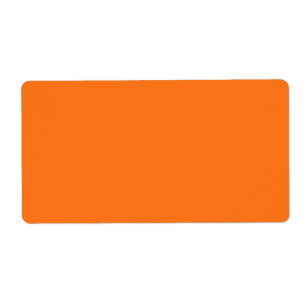 Etiqueta Pumpkin Orange Shipping Label