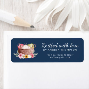 Etiqueta Punto con amor Yarn Crochet Basket hecho a mano