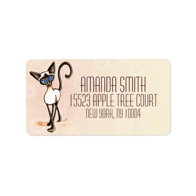 Etiqueta Punto de foca siamesa Crosswalk Off Leash Art™ Pin (Frente)