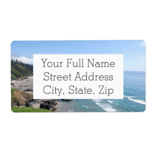 Etiqueta Punto de vista de Oregon Coastal