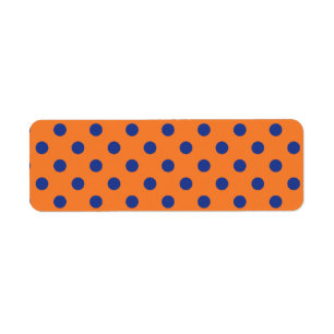 Etiqueta Puntos Orange y Azules