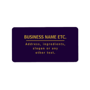 Etiqueta Purple & Gold Multi-Purpose