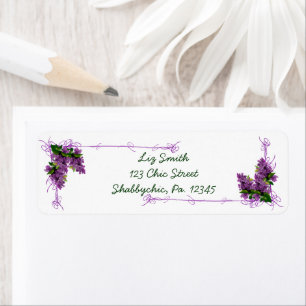 Etiqueta Purple Lilacs