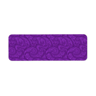 Etiqueta Purple Paisley