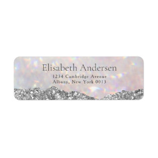 Etiqueta Purpurina moderno de Bokeh, Sparkle Glam