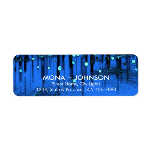 Etiqueta Purpurina Sparkle Confetti Dots Modern Return