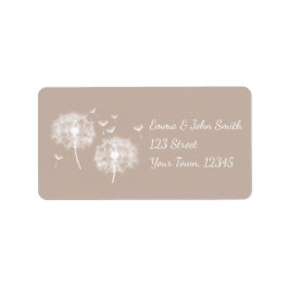 Etiqueta Pusteblume - braun | romantischer