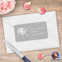 Etiqueta Pusteblume - grau | romantischer 