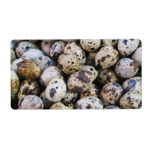 Etiqueta Quail Eggs