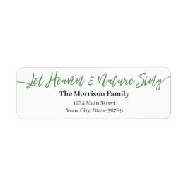 Etiqueta Que el cielo y la naturaleza canten el guión verde