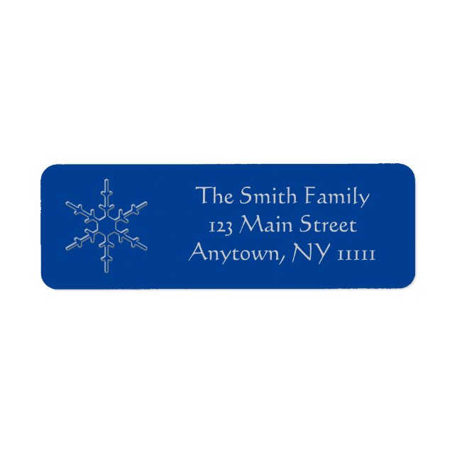 Etiqueta Que nieve (Frente)