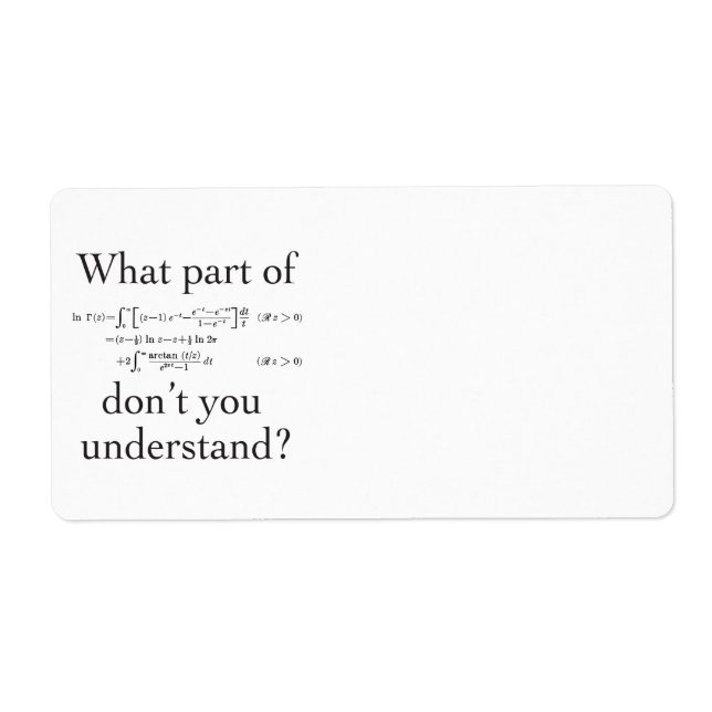 Etiqueta Qué parte de... (Frente)