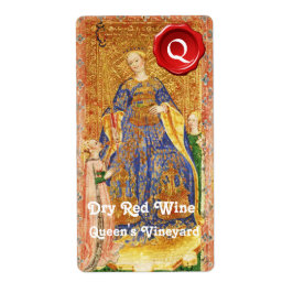 ETIQUETA QUEEN'S VINEYARD RED WINE WAX SEAL /ANTIQUE TAROTS