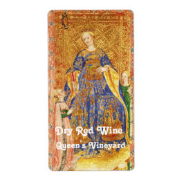 ETIQUETA QUEEN'S VINEYARD WINE / ANTIQUE RENAISSANCE TAROTS