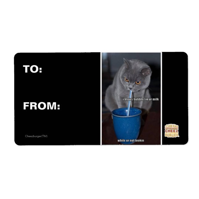 Etiqueta Quema burbujas en tu leche (Frente)