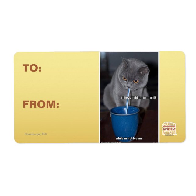 Etiqueta Quema burbujas en tu leche (Frente)