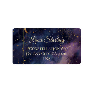 Etiqueta Quinceañera Celestial, personalizada