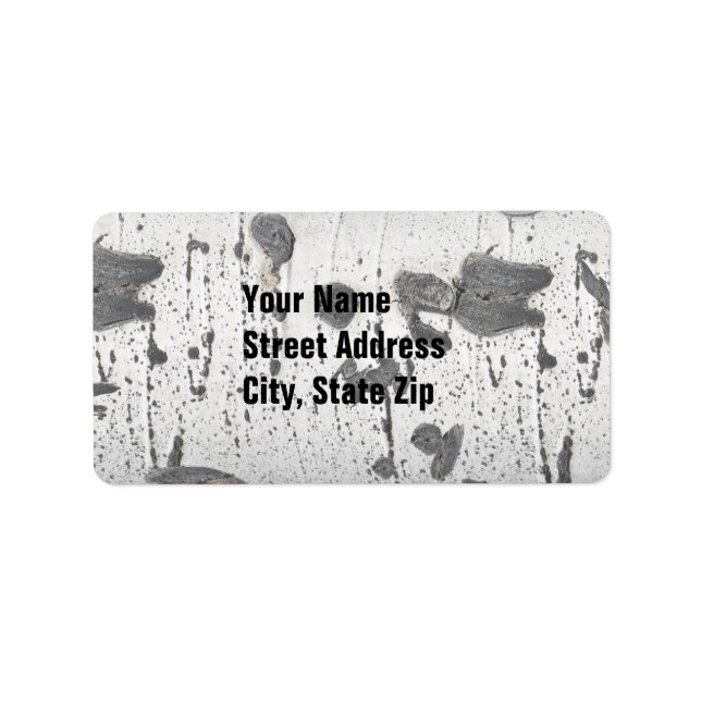 Etiqueta Quitando la barra de Aspen (Frente)