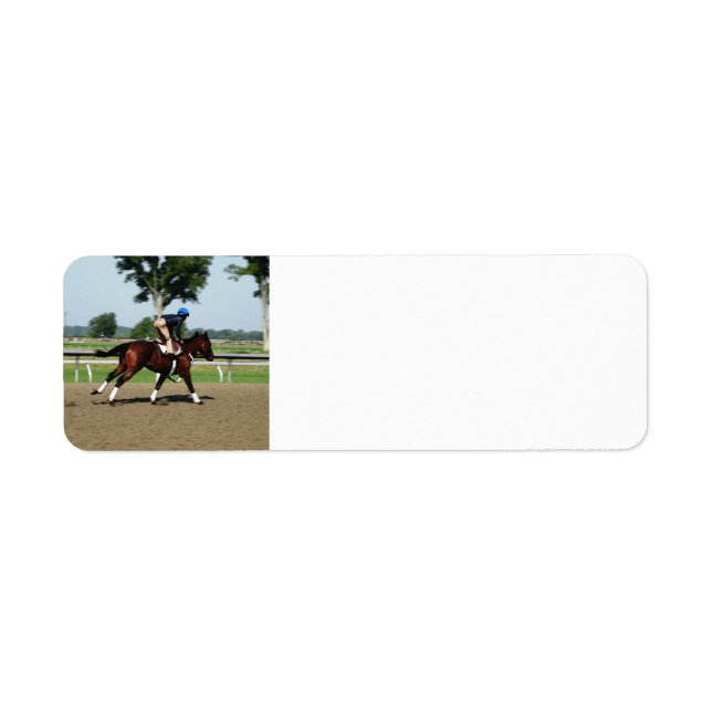 Etiqueta Race Horse address label (Frente)
