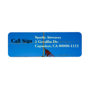Etiqueta Radio amateur Beam Antena