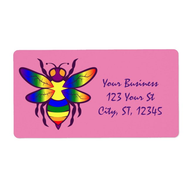 Etiqueta Rainbow Bee Thunder_Cove (Frente)