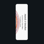 Etiqueta Rainbow Colors Wedding Return Address Labels<br><div class="desc">Rainbow Colors Wedding Return Address Labels
Our self addressed return mailing labels feature a red,  pink and purple rainbow and classic typography - The perfect addition to your wedding or holiday stationery.</div>