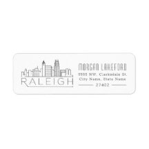 Raleigh Estilized Skyline |