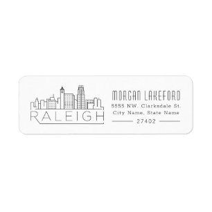 Etiqueta Raleigh Stylized el horizonte el  