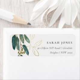 Etiqueta Rama de Eucaliptos de Oro Verde Hemos movido la di