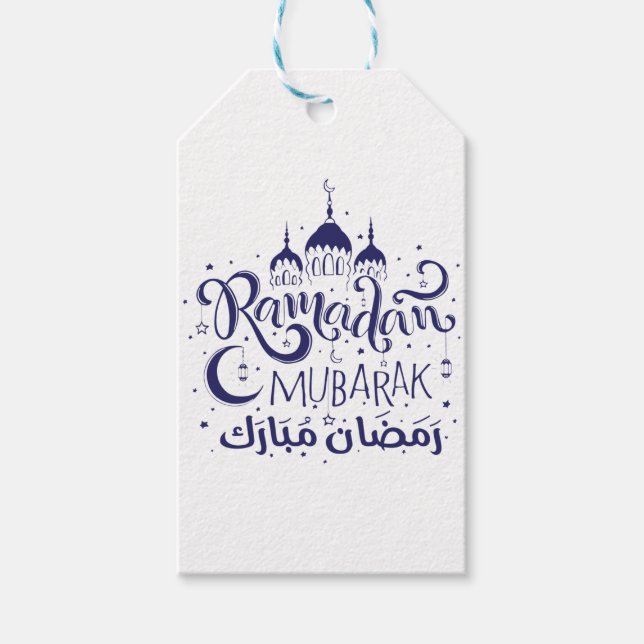 Etiqueta Ramadan Mubarak (Anverso)