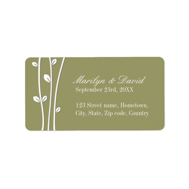 Etiqueta Ramas blancas abandonadas (Frente)