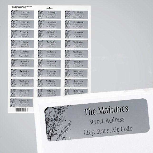 Etiqueta Ramas de árbol de silueta negra gris dirección de  (Subido por el creador)