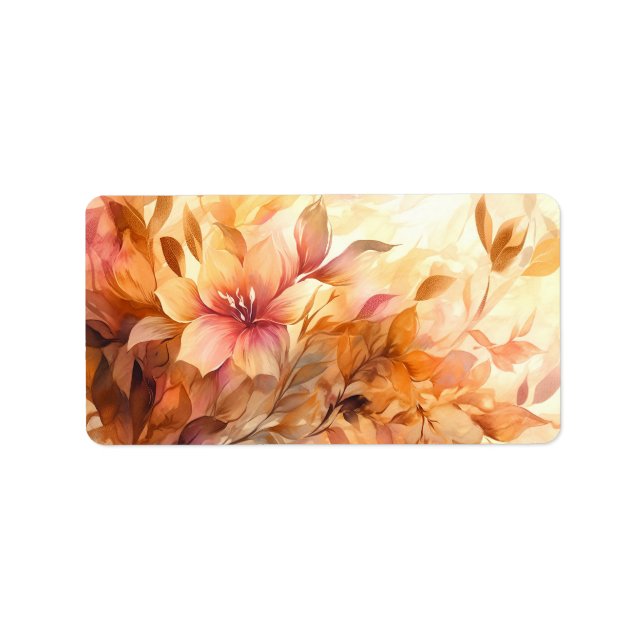 Etiqueta Ramo de Otoño (Frente)
