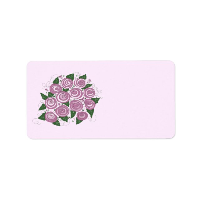 Etiqueta Ramo Floral Elegante (Frente)