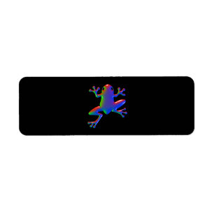 Etiqueta Rana del arco iris del disco