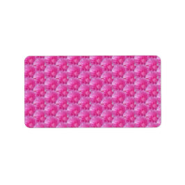 Etiqueta Ranunculus rosa - Diseño floral moderno