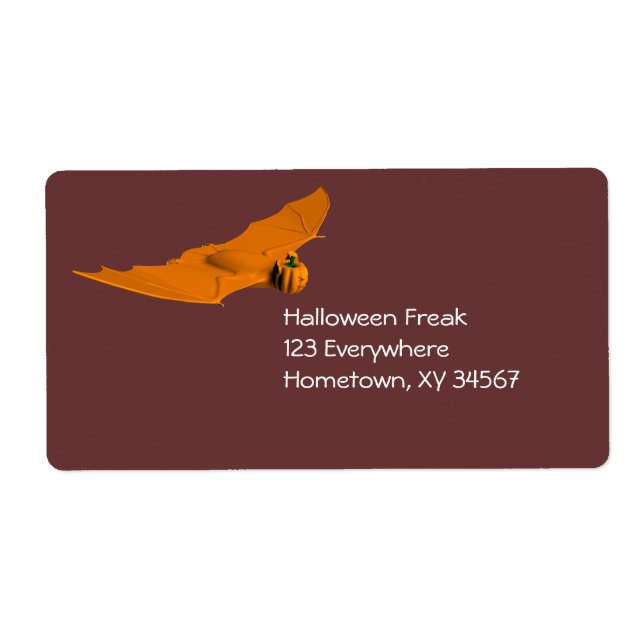 Etiqueta Rara Bate de Halloween (Frente)